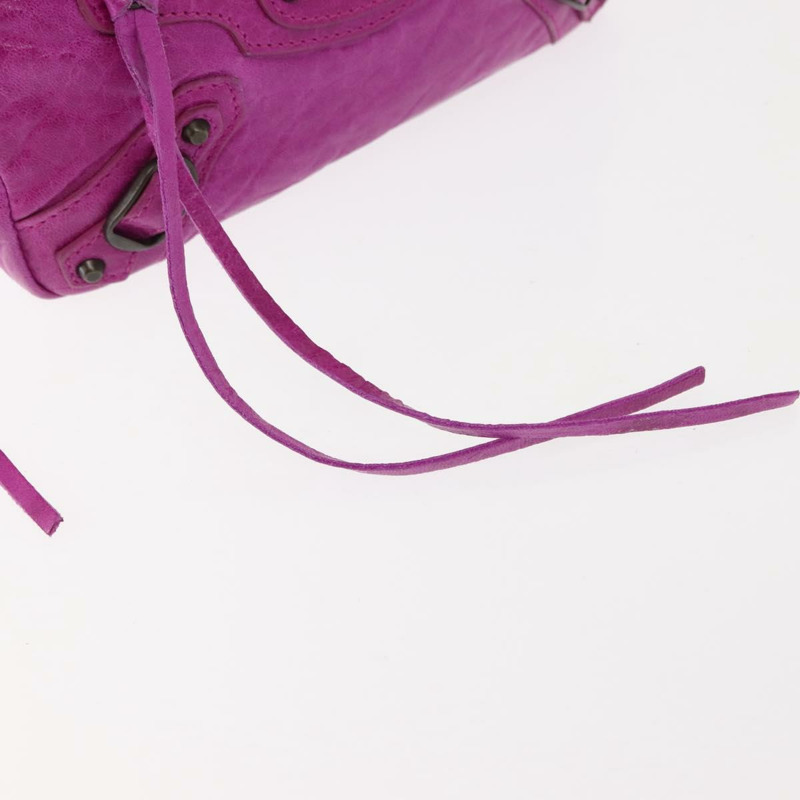 【日本直送】BALENCIAGA 經典紫色皮革手拿包 110481 正品號 148453-7