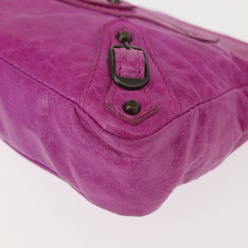 【日本直送】BALENCIAGA 經典紫色皮革手拿包 110481 正品號 148453-13