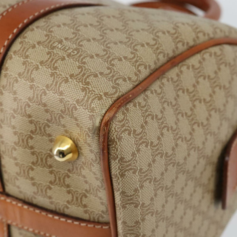 【日本直送】CELINE Macadam帆布手提包 PVC皮革 米色 金色 正品 148900-14