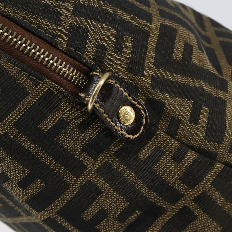 【日本直送】FENDI Zucca 帆布波士頓包黑棕色正品 150284-8