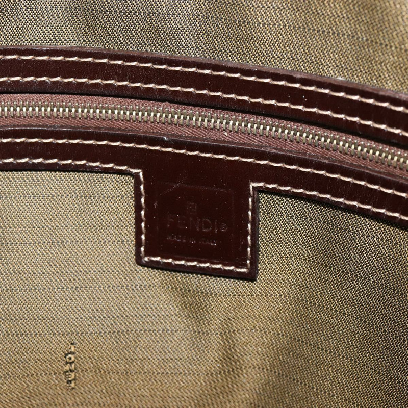 【日本直送】FENDI Zucca 帆布波士頓包黑棕色正品 150284-18