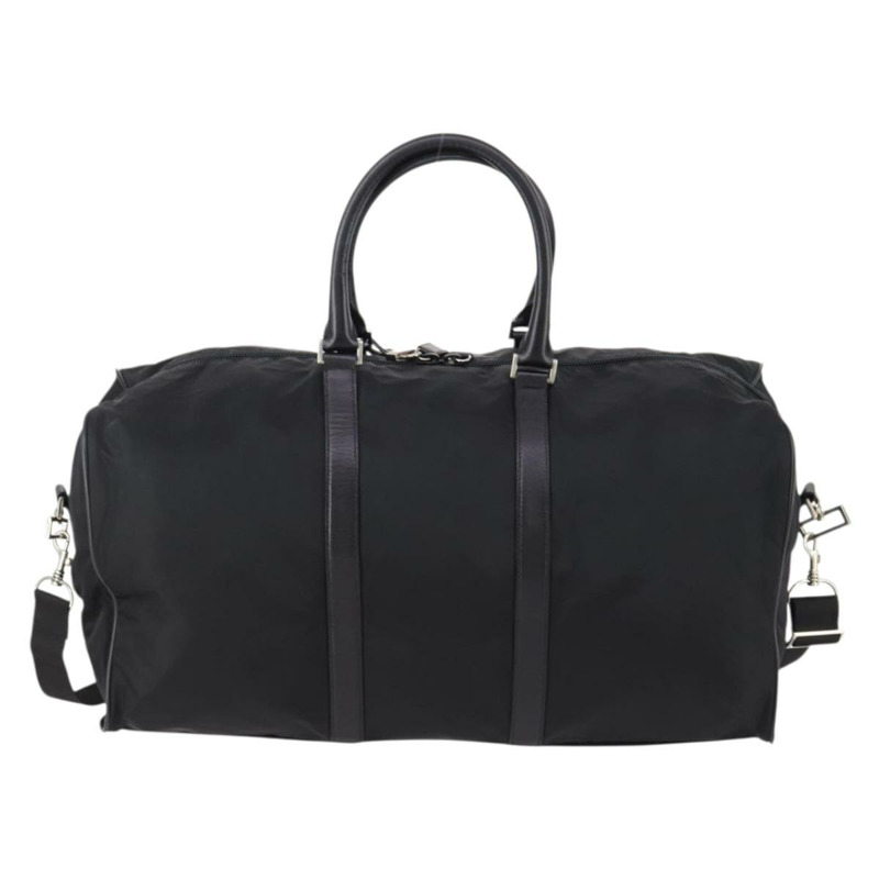 【日本直送】PRADA 波士頓包 尼龍皮革 兩用 黑色 銀色 正品 147786-1