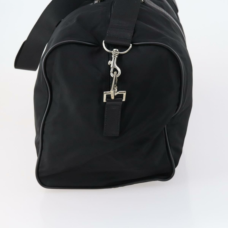 【日本直送】PRADA 波士頓包 尼龍皮革 兩用 黑色 銀色 正品 147786-2