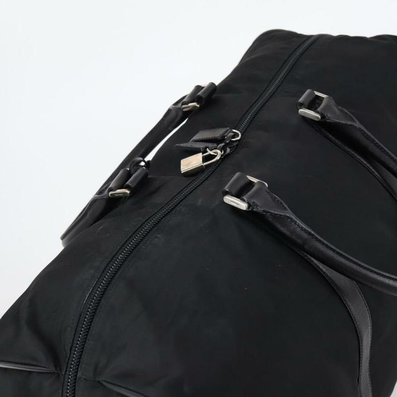 【日本直送】PRADA 波士頓包 尼龍皮革 兩用 黑色 銀色 正品 147786-5