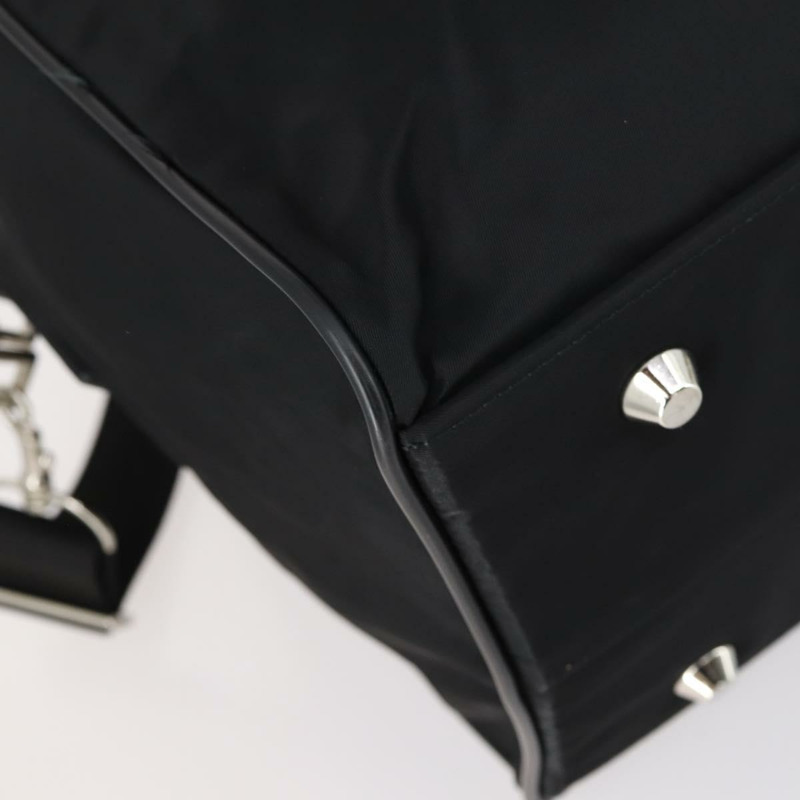 【日本直送】PRADA 波士頓包 尼龍皮革 兩用 黑色 銀色 正品 147786-16