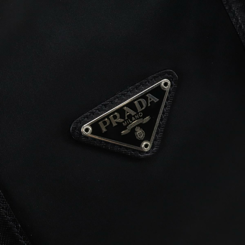 【日本直送】PRADA 波士頓包 尼龍皮革 兩用 黑色 銀色 正品 147786-19