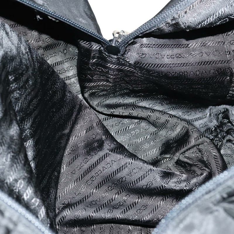 【日本直送】PRADA 波士頓包 尼龍皮革 兩用 黑色 銀色 正品 147786-20
