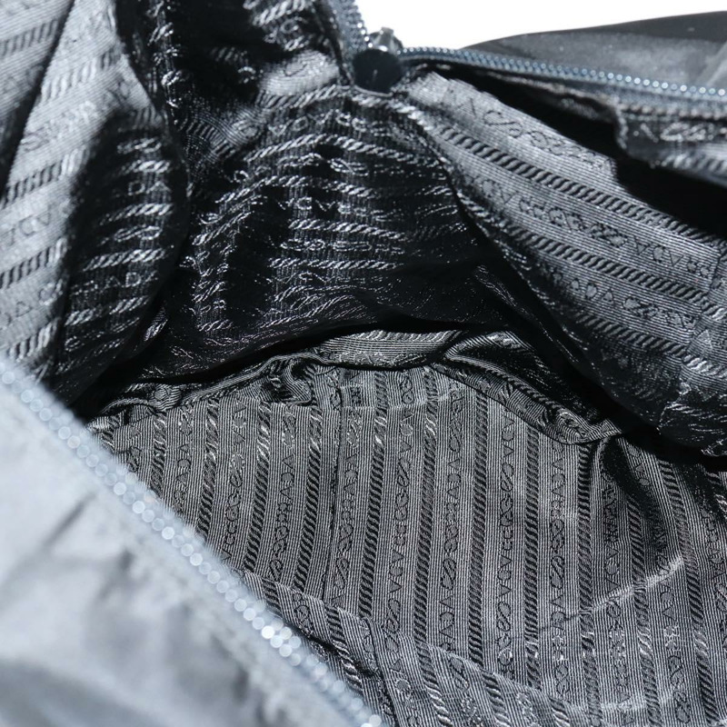 【日本直送】PRADA 波士頓包 尼龍皮革 兩用 黑色 銀色 正品 147786-21