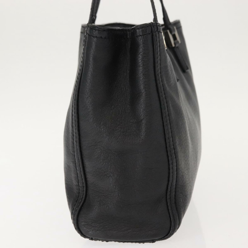 【日本直送】FENDI 手提包 皮革 黑色 銀色 正品 148853-3