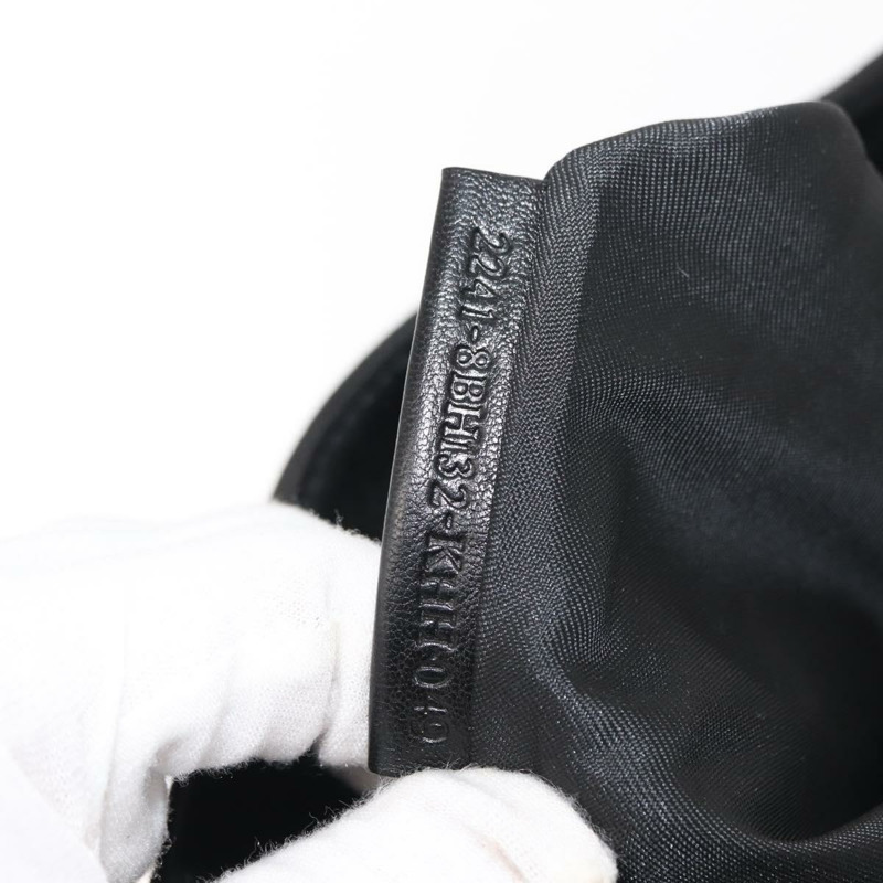 【日本直送】FENDI 手提包 皮革 黑色 銀色 正品 148853-11