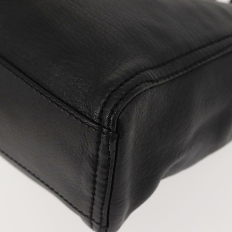 【日本直送】FENDI 手提包 皮革 黑色 銀色 正品 148853-13