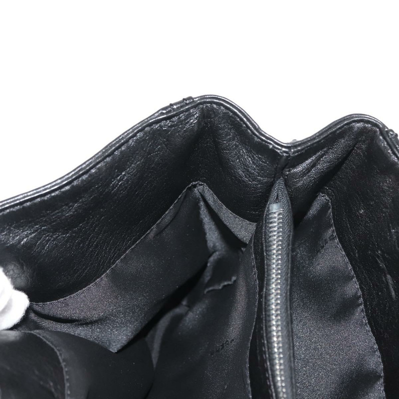 【日本直送】FENDI 手提包 皮革 黑色 銀色 正品 148853-21