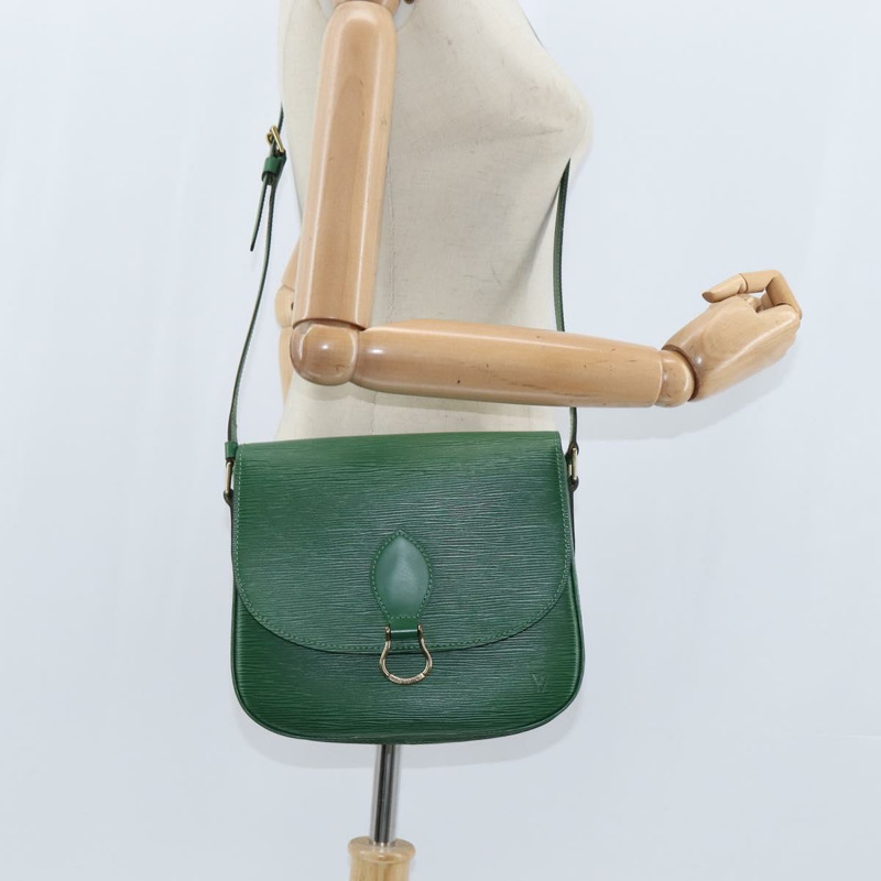 【日本直送】路易威登 Epi Saint Cloud GM 肩背包 綠色 M52194 LV Auth 147758-21