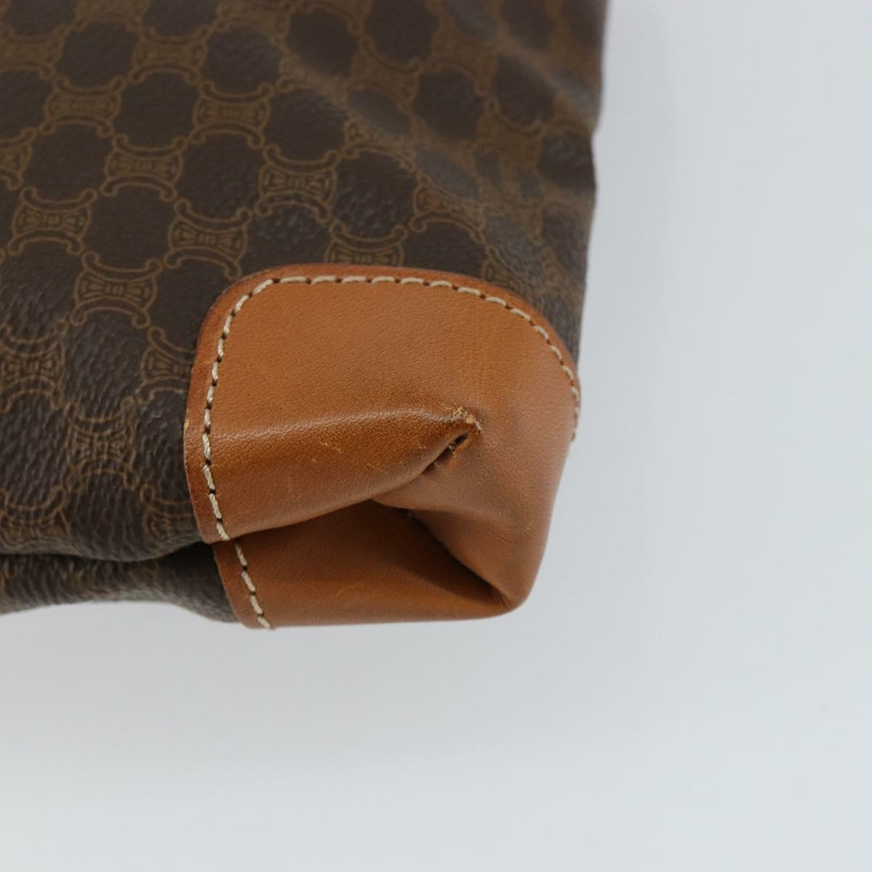 【日本直送】CELINE Macadam帆布手提包 PVC皮革 棕色 金色 正品 148902-15