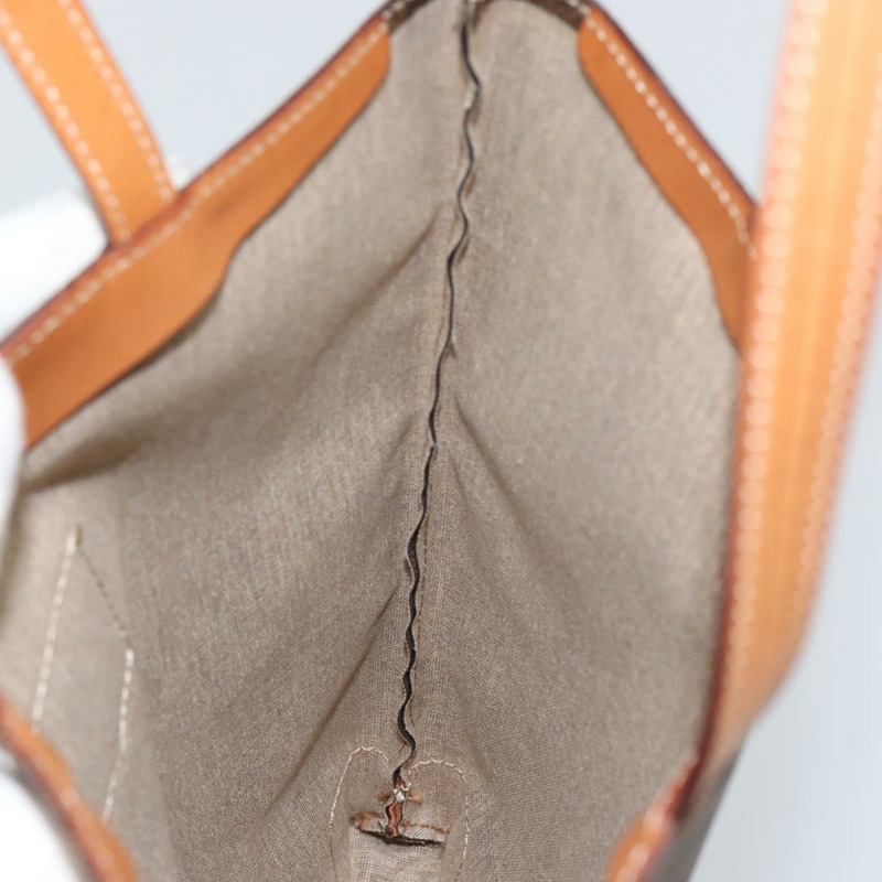 【日本直送】CELINE Macadam帆布手提包 PVC皮革 棕色 金色 正品 148902-17