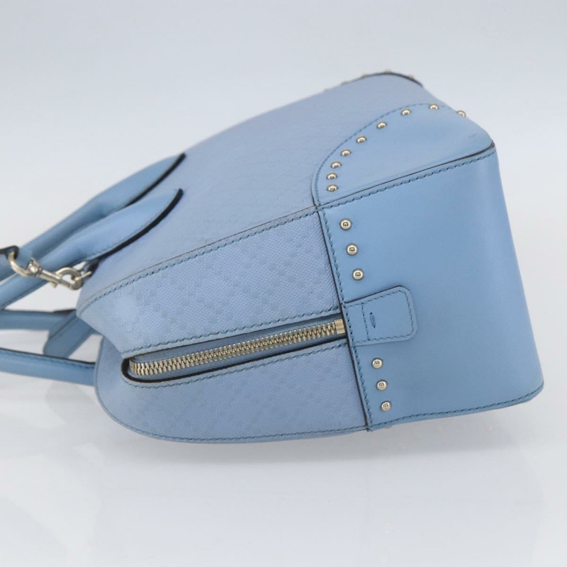 【日本直送】GUCCI Diamante 手提包 皮革 兩用 淺藍色 金色 354332 正品 150519-2