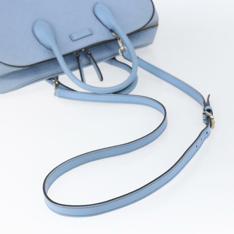 【日本直送】GUCCI Diamante 手提包 皮革 兩用 淺藍色 金色 354332 正品 150519-8