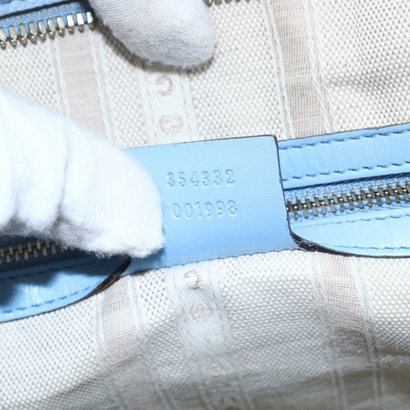 【日本直送】GUCCI Diamante 手提包 皮革 兩用 淺藍色 金色 354332 正品 150519-11