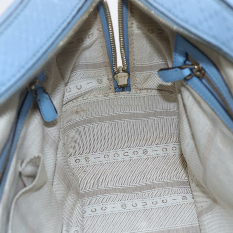 【日本直送】GUCCI Diamante 手提包 皮革 兩用 淺藍色 金色 354332 正品 150519-22