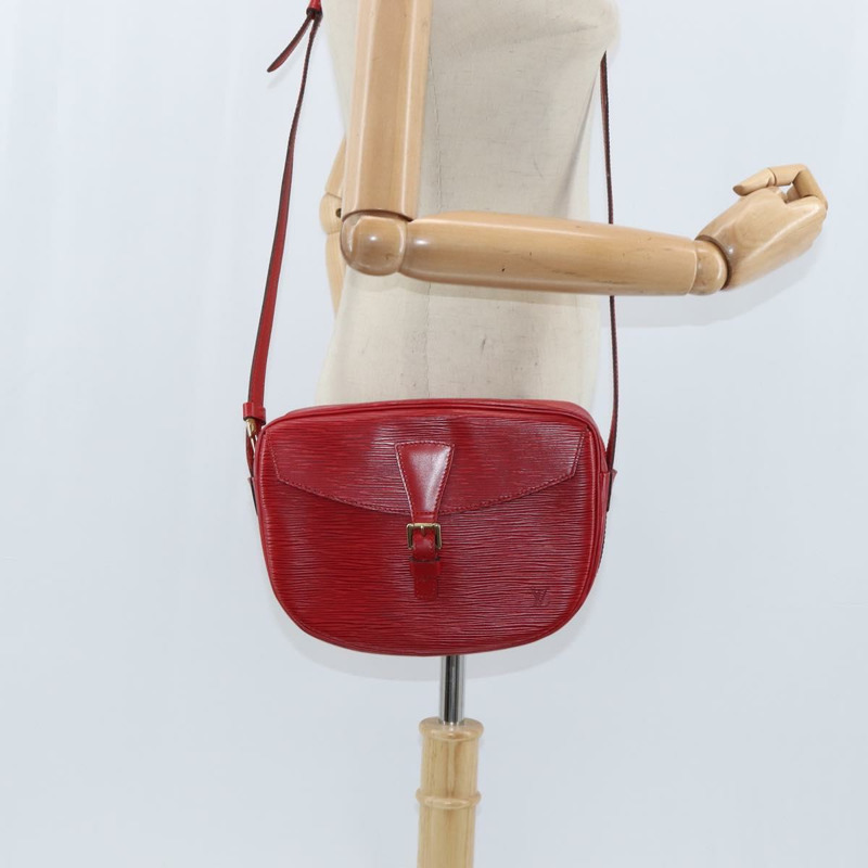 【日本直送】路易威登 Epi Jeune Fille MM 單肩包紅色 M52157 LV 正品 150510-21