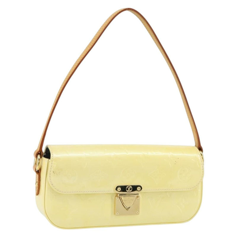 【日本直送】路易威登 Monogram Vernis Malibu Street Bag Perle M91507 LV Auth 150502-0