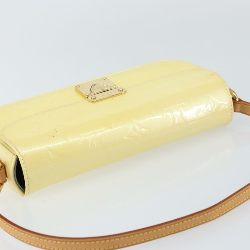 【日本直送】路易威登 Monogram Vernis Malibu Street Bag Perle M91507 LV Auth 150502-5