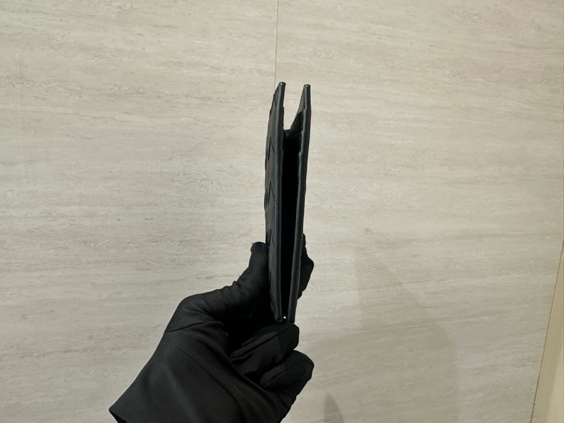 BV 黑牛皮編織Intrecciato6卡對開卡包749417VCPQ48803.-3