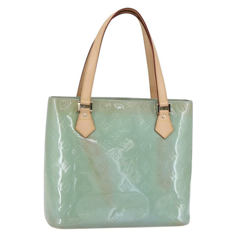 路易威登 Monogram Vernis Houston 手提包 淺藍色 M91005 LV 正品 150700