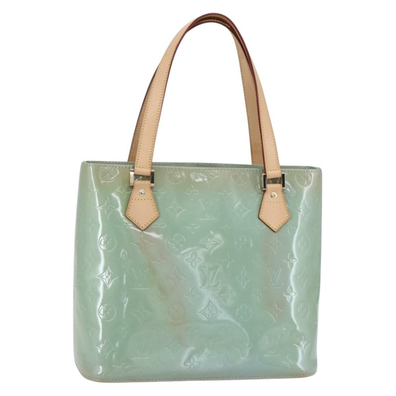 【日本直送】路易威登 Monogram Vernis Houston 手提包 淺藍色 M91005 LV 正品 150700-0