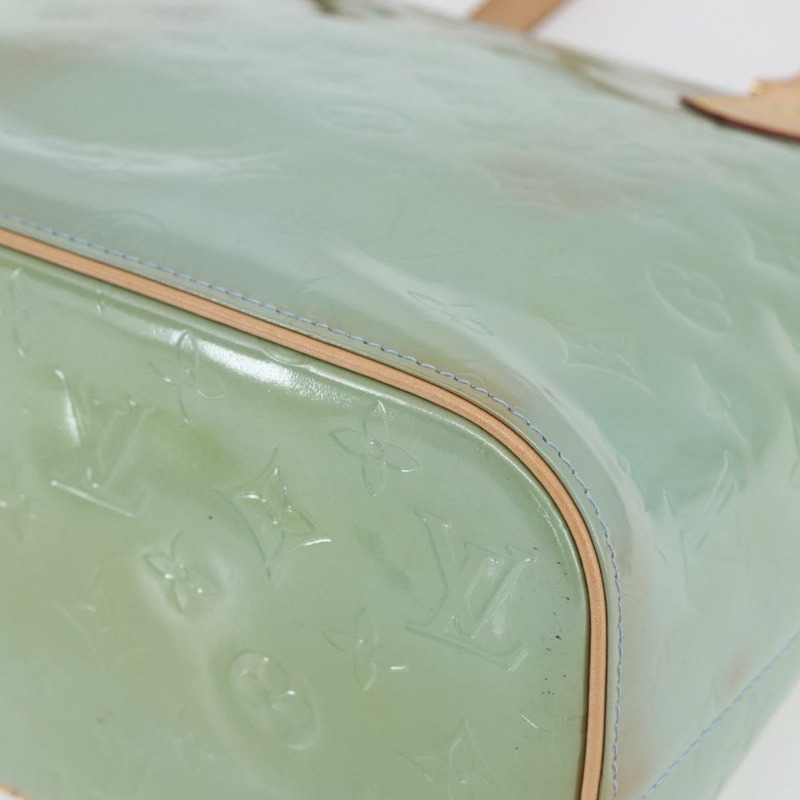 【日本直送】路易威登 Monogram Vernis Houston 手提包 淺藍色 M91005 LV 正品 150700-13