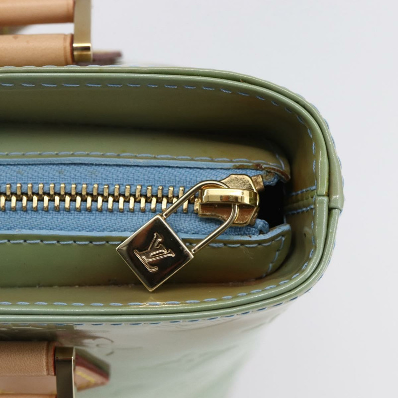 【日本直送】路易威登 Monogram Vernis Houston 手提包 淺藍色 M91005 LV 正品 150700-17