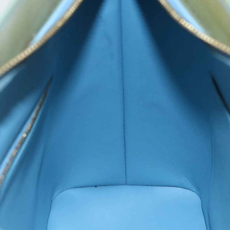 【日本直送】路易威登 Monogram Vernis Houston 手提包 淺藍色 M91005 LV 正品 150700-19