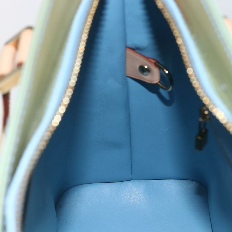 【日本直送】路易威登 Monogram Vernis Houston 手提包 淺藍色 M91005 LV 正品 150700-20