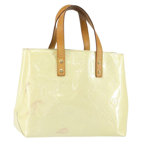 路易威登 Monogram Vernis Reade PM 手提包 Perle M91336 LV Auth 150707