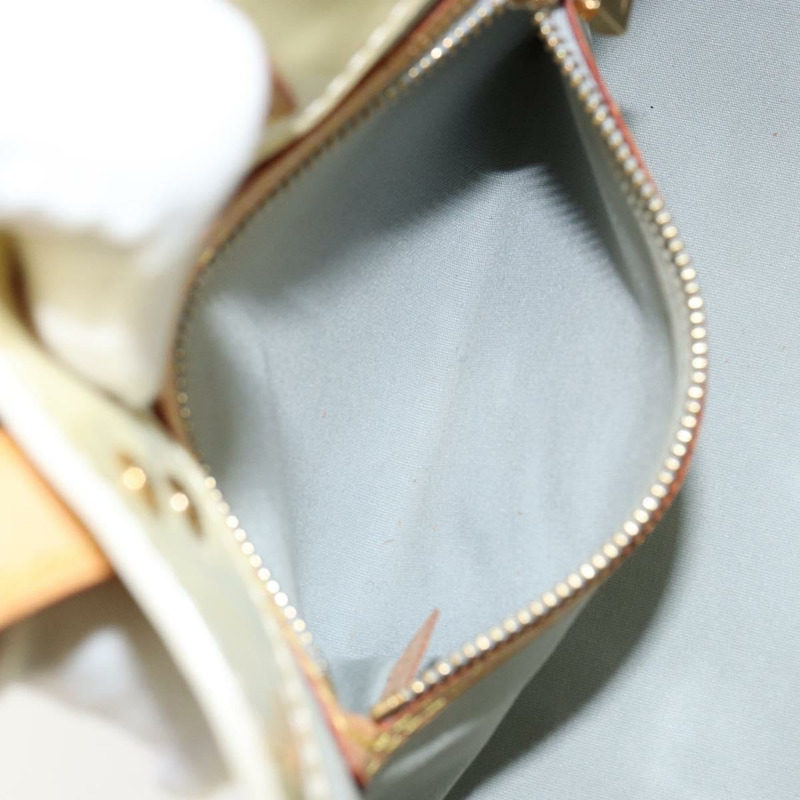 【日本直送】路易威登 Monogram Vernis Reade PM 手提包 Perle M91336 LV Auth 150707-10