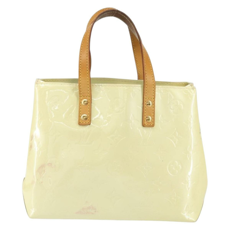 【日本直送】路易威登 Monogram Vernis Reade PM 手提包 Perle M91336 LV Auth 150707-12