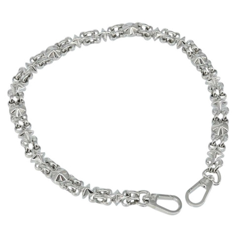 路易威登金屬鏈條肩帶，23.2英寸，銀色，LV正品，貨號150646