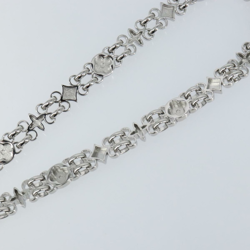 【日本直送】路易威登金屬鏈條肩帶，23.2英寸，銀色，LV正品，貨號150646-7