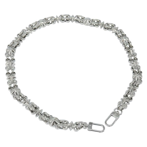 路易威登金屬鏈條肩帶，25.6英寸，銀色，LV正品，貨號150641