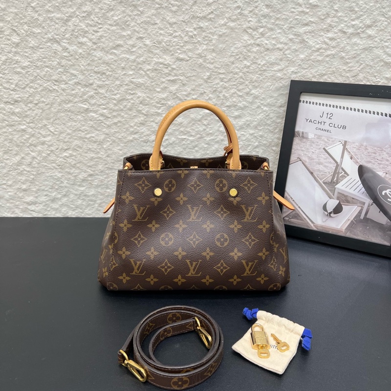 98新LV路易威登經典老花Montaigne蒙田BB 手提單肩斜挎包-1