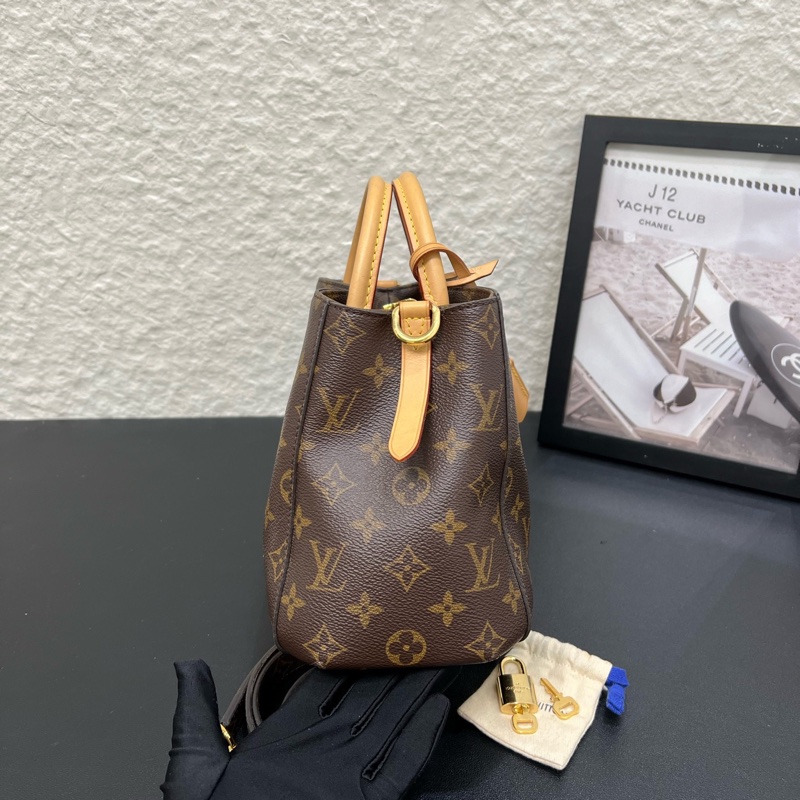 98新LV路易威登經典老花Montaigne蒙田BB 手提單肩斜挎包-2