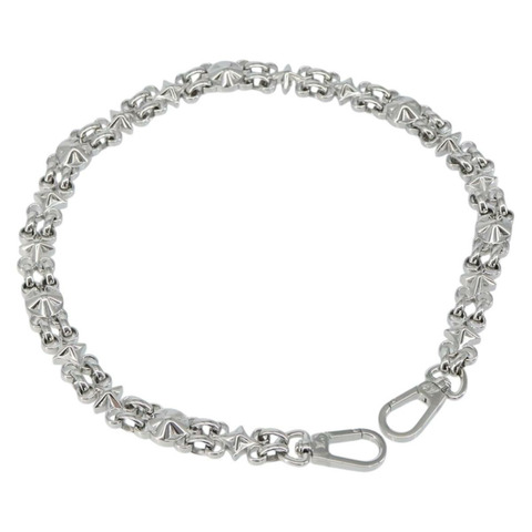 路易威登金屬鏈條肩帶，23.2英寸，銀色，LV正品，貨號150649