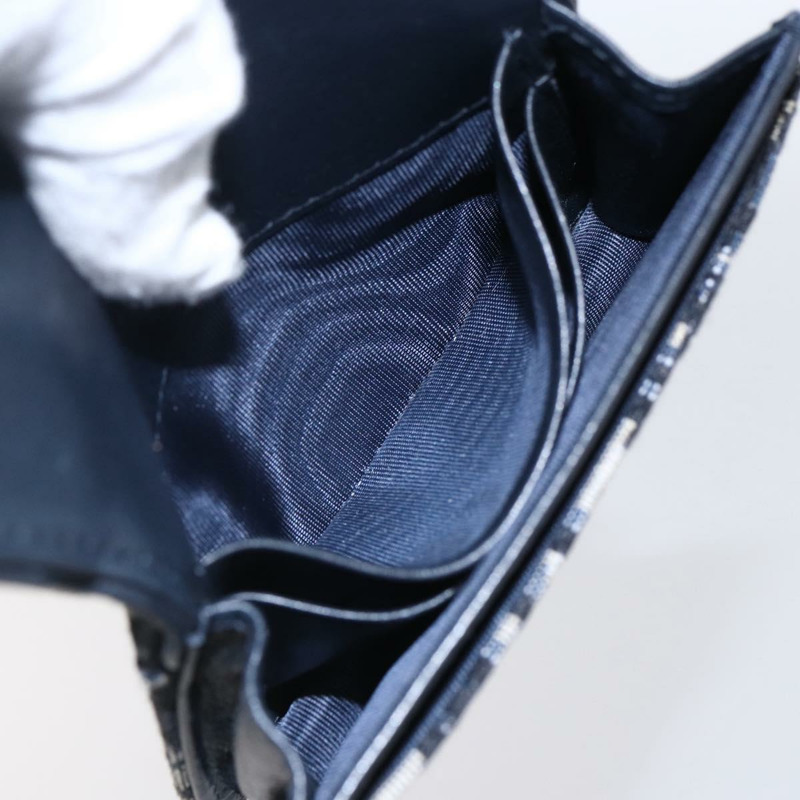 【日本直送】Christian Dior Trotter帆布馬鞍形零錢包卡包 海軍藍 正品 147559-9