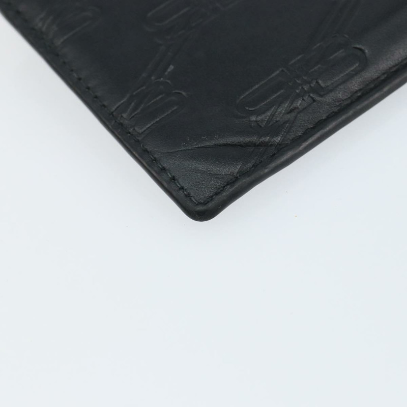 【日本直送】BALENCIAGA 黑色皮革卡包 717784 正品編號 146092-15