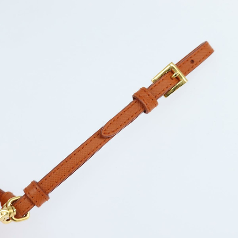 【日本直送】PRADA 單肩包 尼龍 橙色 金色 正品 149289-7