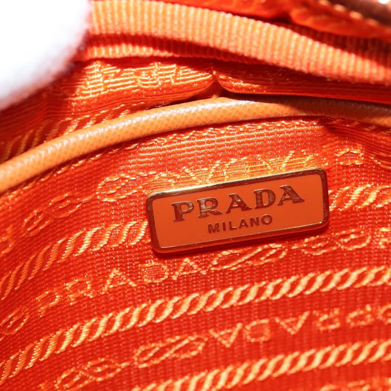 【日本直送】PRADA 單肩包 尼龍 橙色 金色 正品 149289-19