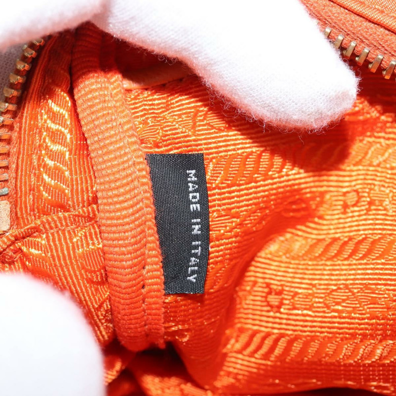 【日本直送】PRADA 單肩包 尼龍 橙色 金色 正品 149289-24