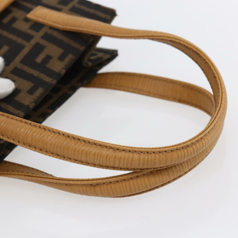 【日本直送】FENDI Zucca帆布手提包 黑色 棕色 正品 150755-6