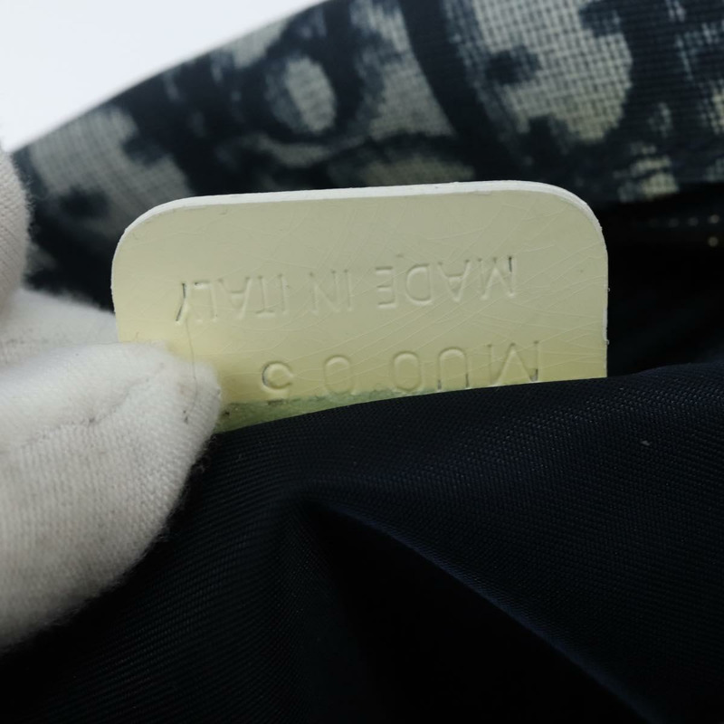 【日本直送】Christian Dior Trotter帆布肩背包 PVC藍銀色 正品 150753-11