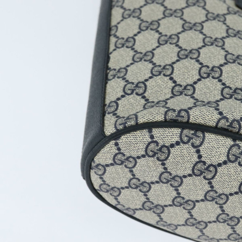 【日本直送】GUCCI GG Supreme Sherry Line 單肩包 PVC 海軍藍 金色 正品 150340-14